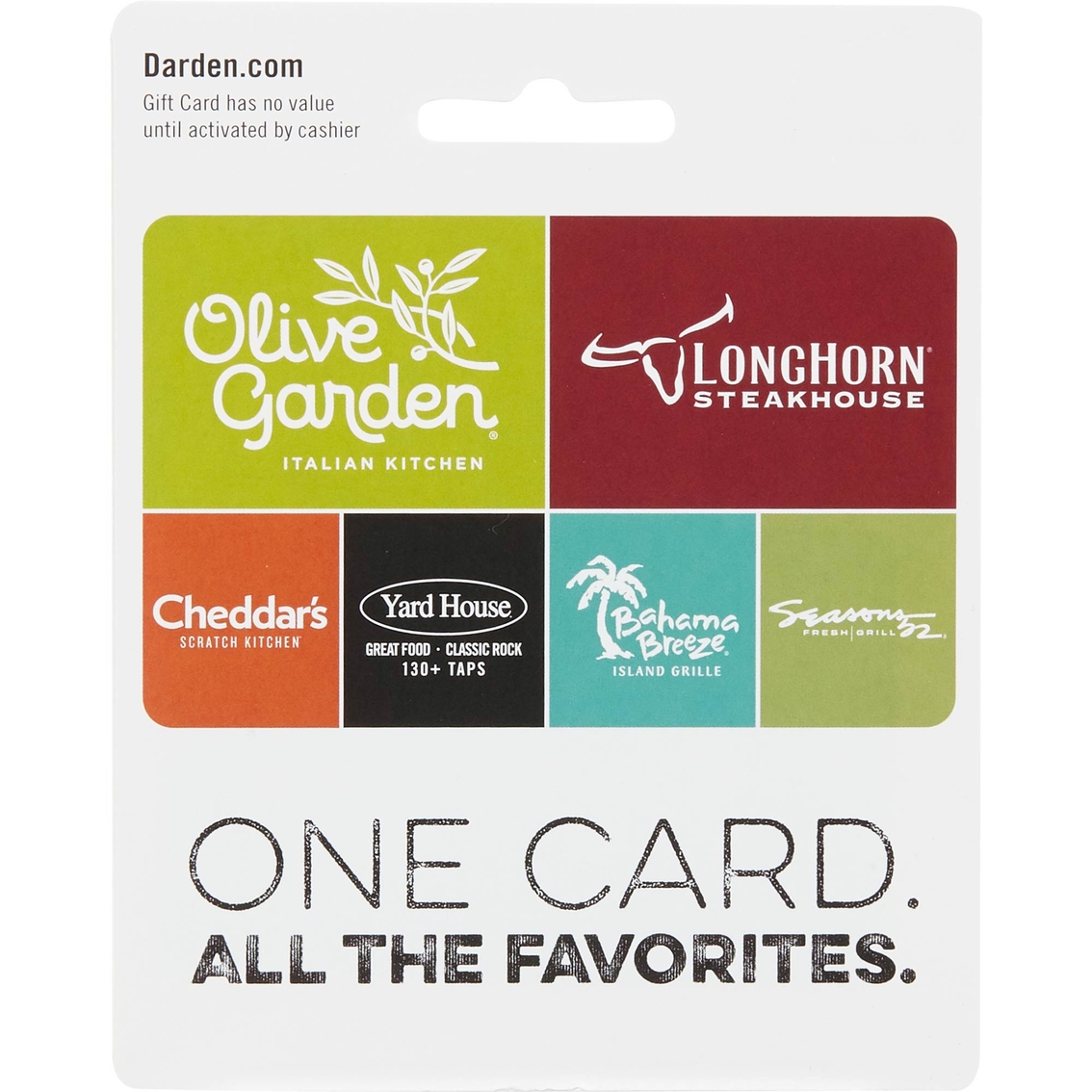 Darden Restaurants Gift Card Entertainment Dining Gifts