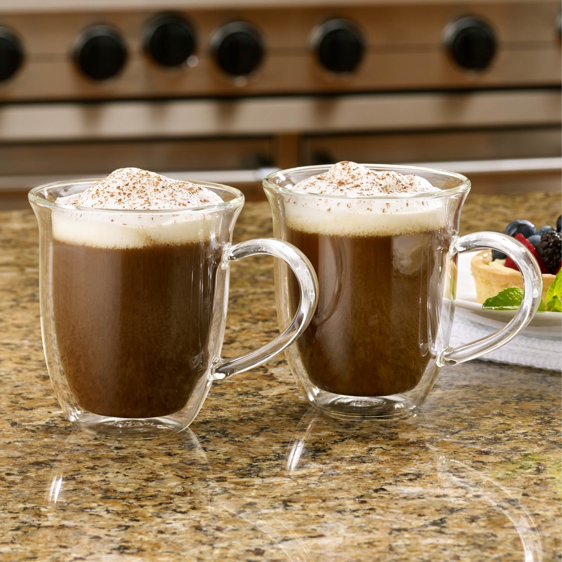 BonJour Coffee Insulated Borosilicate Glass Cappuccino Cup 2 pk. - Image 3 of 3