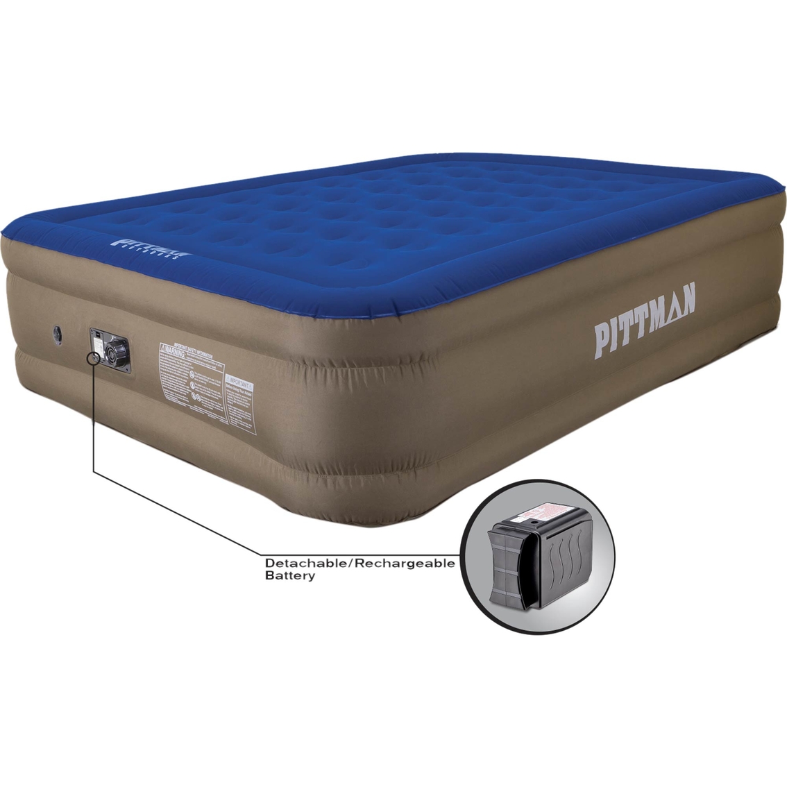 Pittman Outdoors Queen Fabric Xtreme 20 In. With Built-in Electric Air Pump - Image 2 of 3