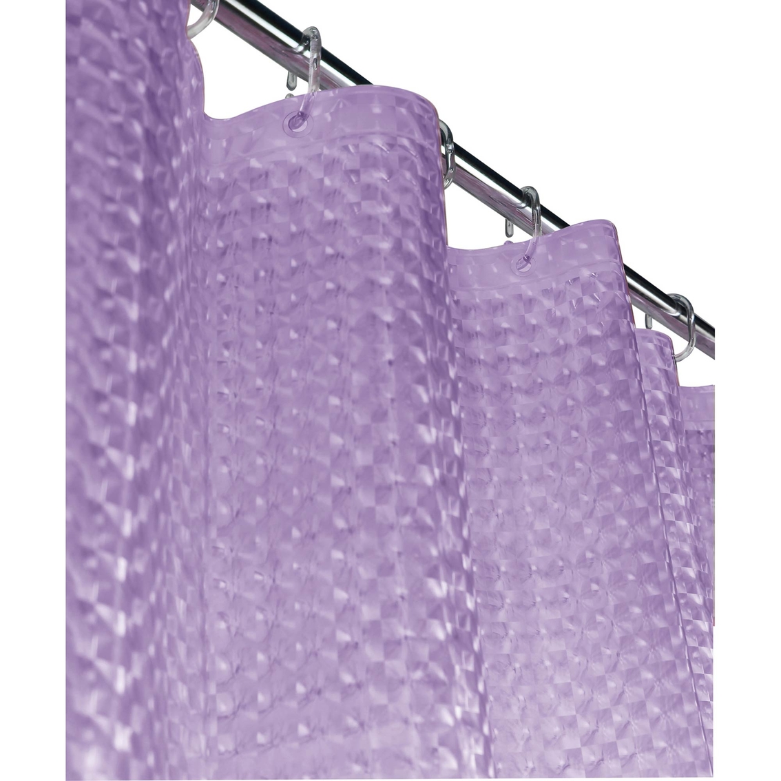 Dainty Home Mirage Shower Curtain Liner, Purple Shower Curtain Liner