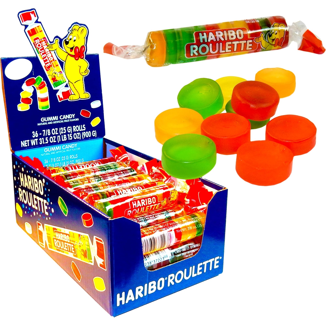 Haribo Roulette Gummi Candies 36 Count