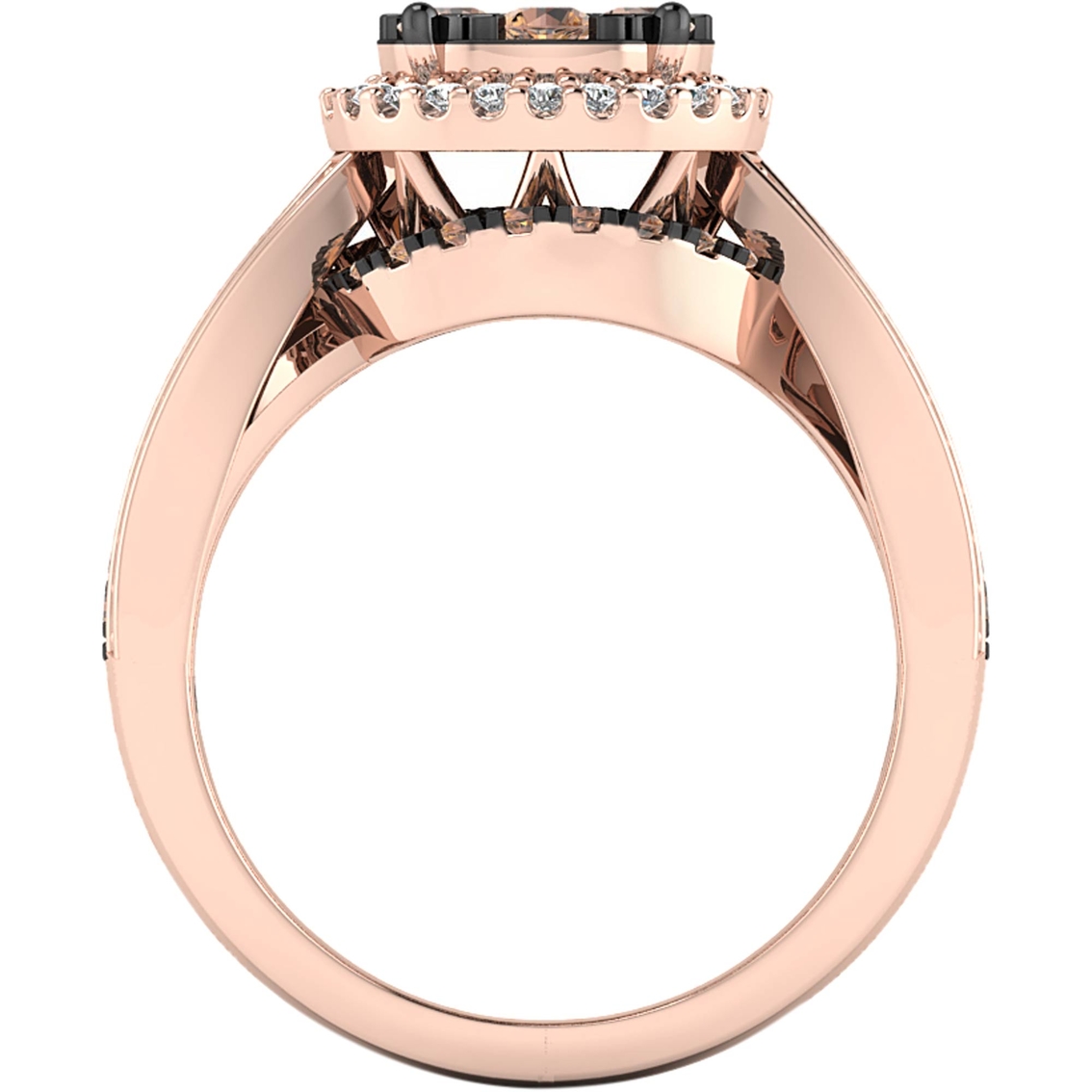 10K Rose Gold 1 CTW Diamond Ring, Size 7 - Image 2 of 4