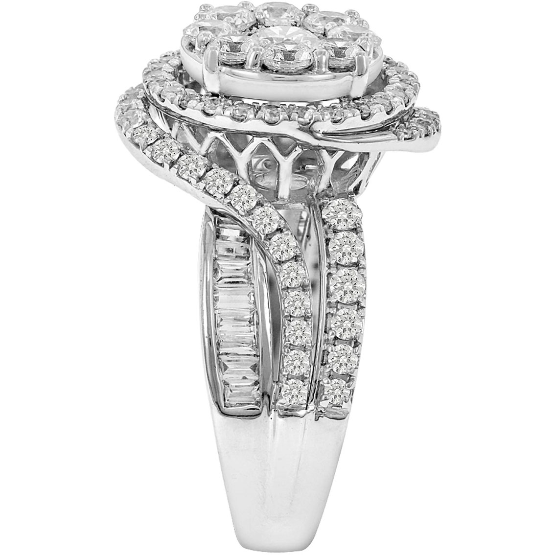 10K White Gold 2 CTW Diamond Ring, Size 7 - Image 3 of 4