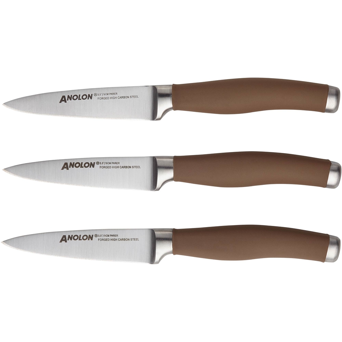Anolon SureGrip Japanese Stainless Steel Paring Knife Set & Sheaths, 3 Pc. Set - Image 3 of 3