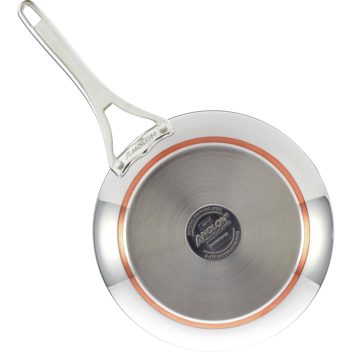 Anolon Nouvelle Copper Stainless Steel French Skillet - Image 3 of 4