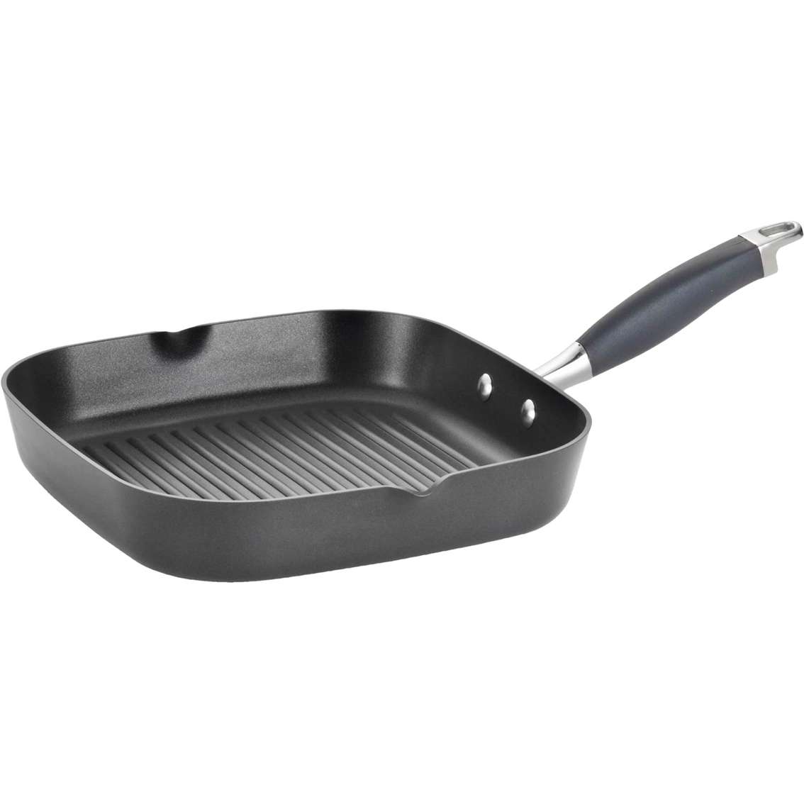 Cooks Standard Hard Anodized Nonstick Square Grill Pan 11 x 11-inch Black