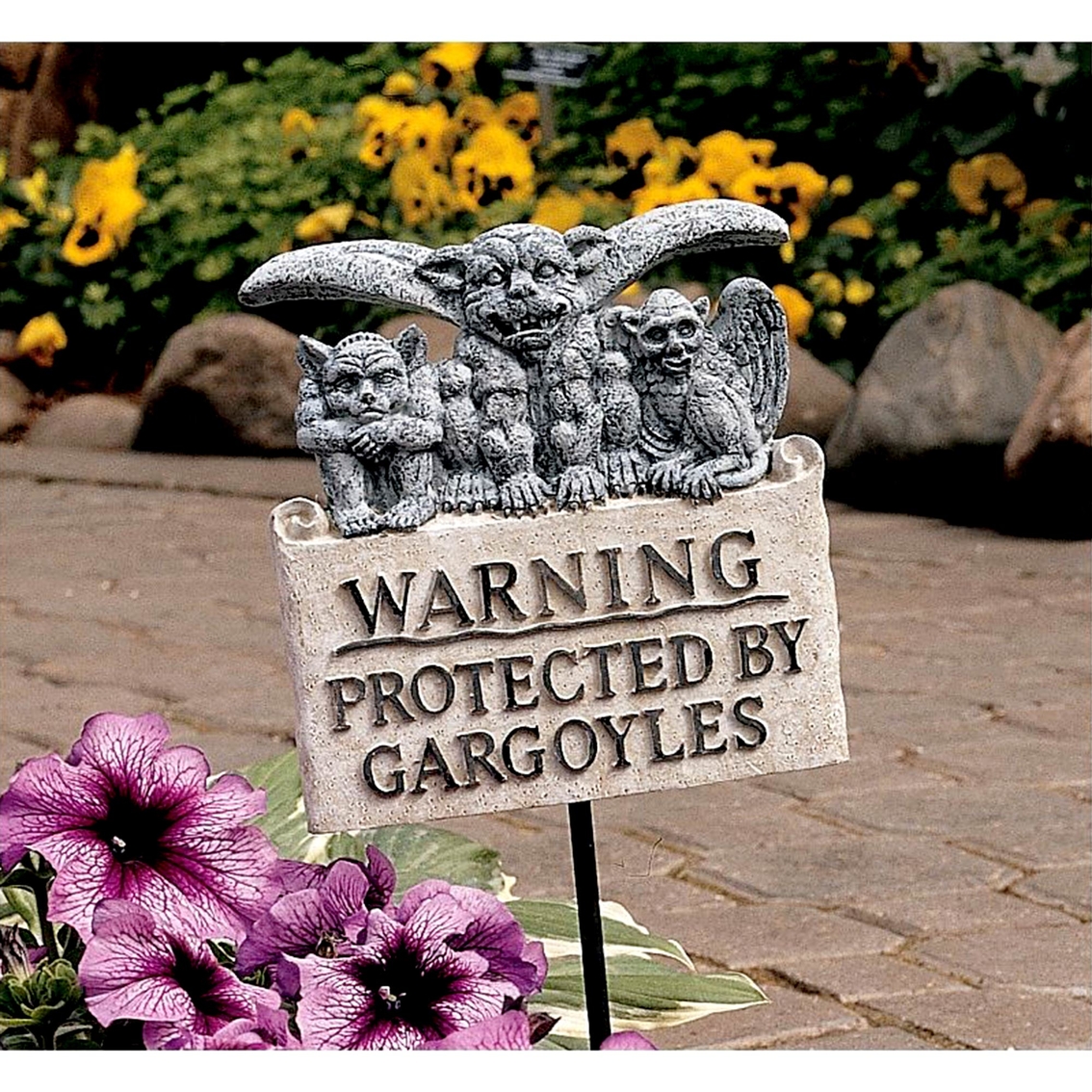 Design Toscano Posted: Beware of Gargoyles Sign - Image 2 of 2