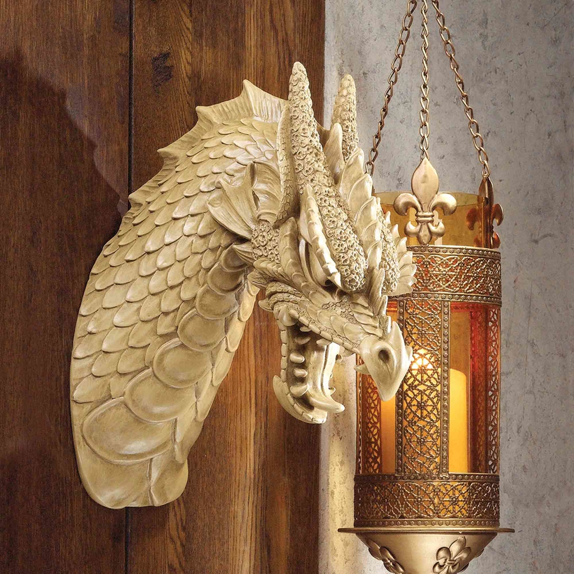 Design Toscano Head of the Beast Dragon Wall Sculpture - Image 2 of 2