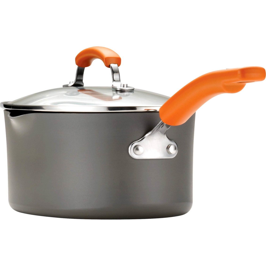 Rachael Ray Hard Anodized Nonstick 3 Quart Covered Oval Saucepan - Image 2 of 4