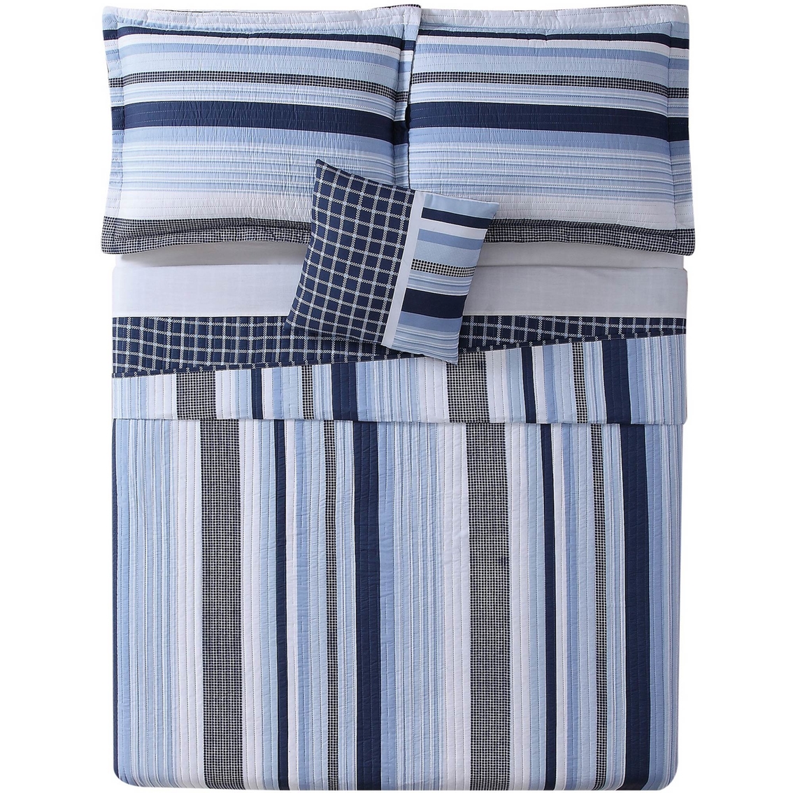My World Mason Stripe Quilt Set - Image 2 of 2