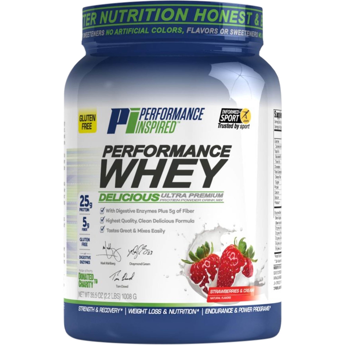 Performance Inspired Strawberries N' Cream Performance Whey Protein Powder, 2 lb. - Image 1 of 2