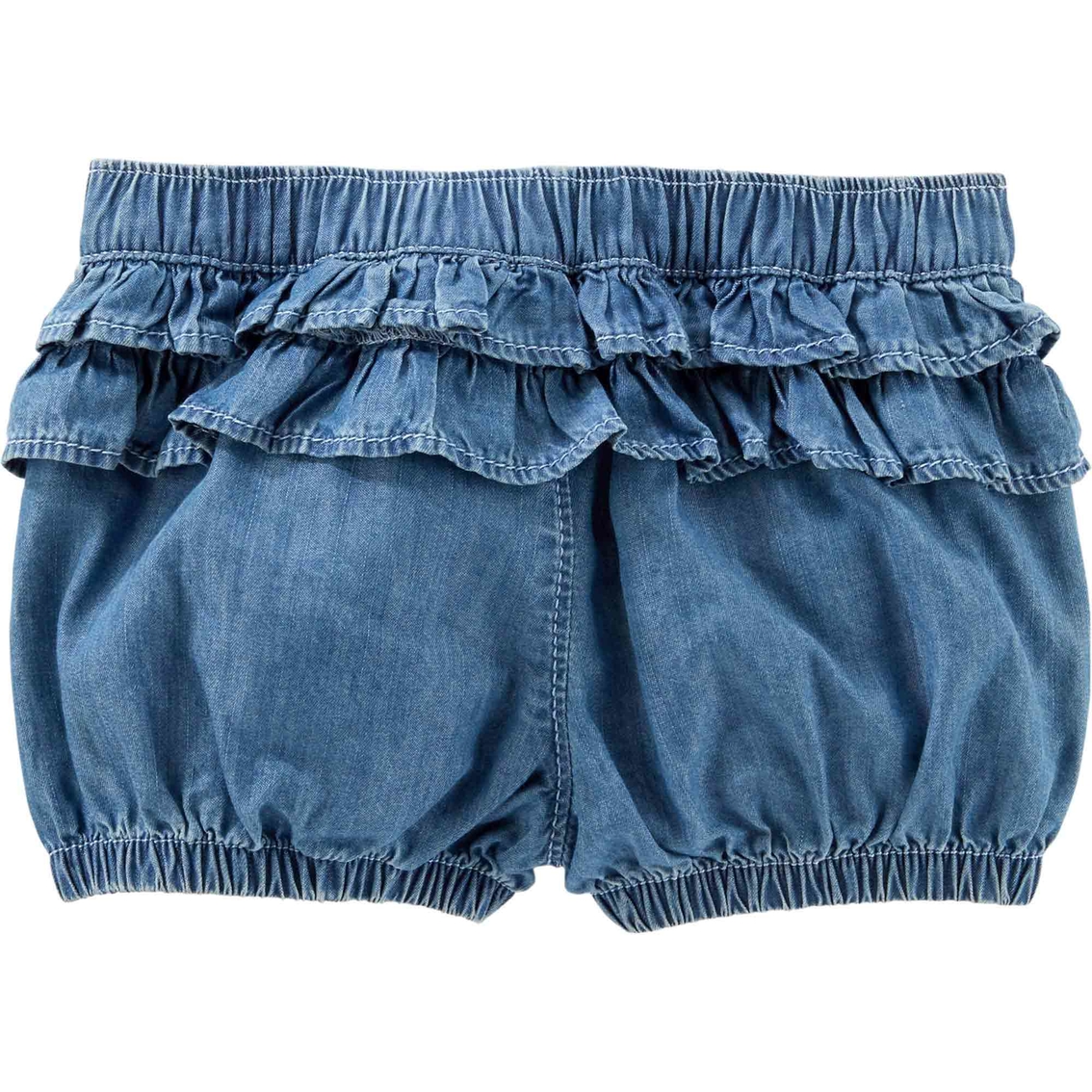 OshKosh B'gosh Infant Girls Ruffle Back Shorts, Dream Wash - Image 2 of 2