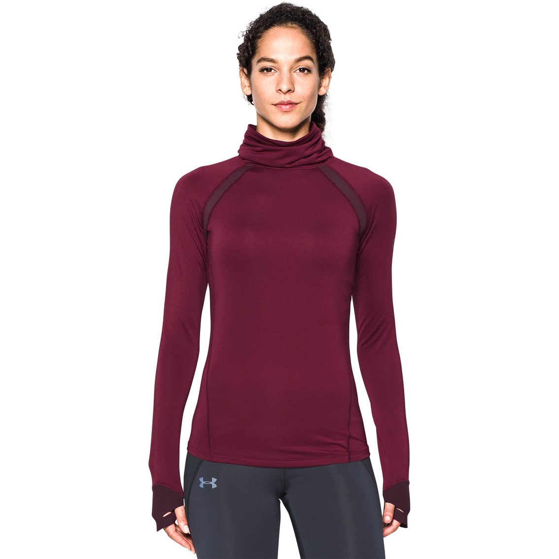 Under Armour Women's Coldgear Reactor Funnel Neck Top, Tops, Clothing &  Accessories