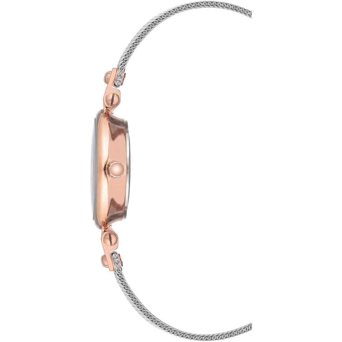 Anne Klein Women's Diamond Accented Two-tone Mesh Bracelet Watch AK/3003SVRT - Image 3 of 3