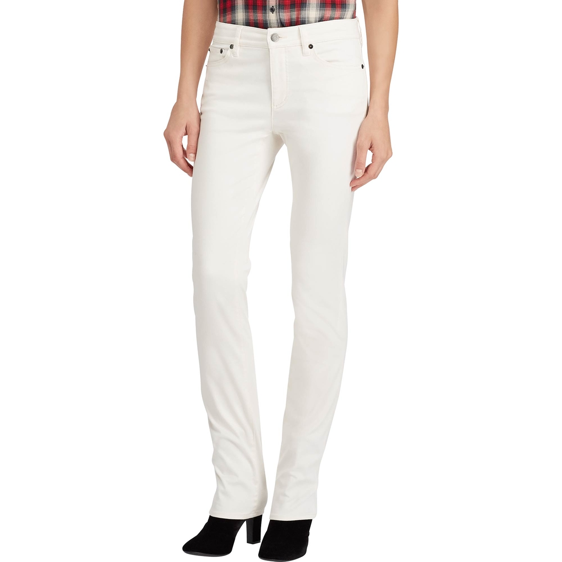 Lauren Ralph Lauren Premier Straight Sateen Jeans, Jeans, Clothing &  Accessories