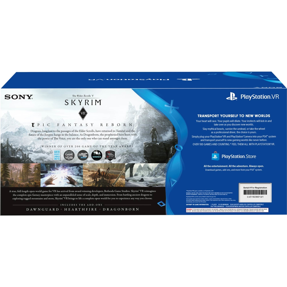 Sony PlayStation VR The Elder Scrolls V Skyrim VR Bundle - Image 3 of 3