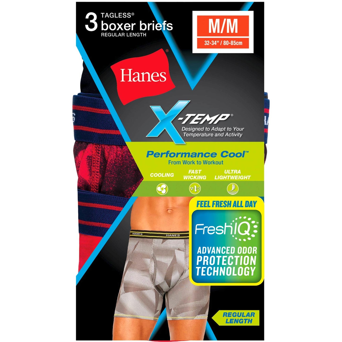 Hanes Boys X-Temp Performance Cool Boxer Brief 5-Pack