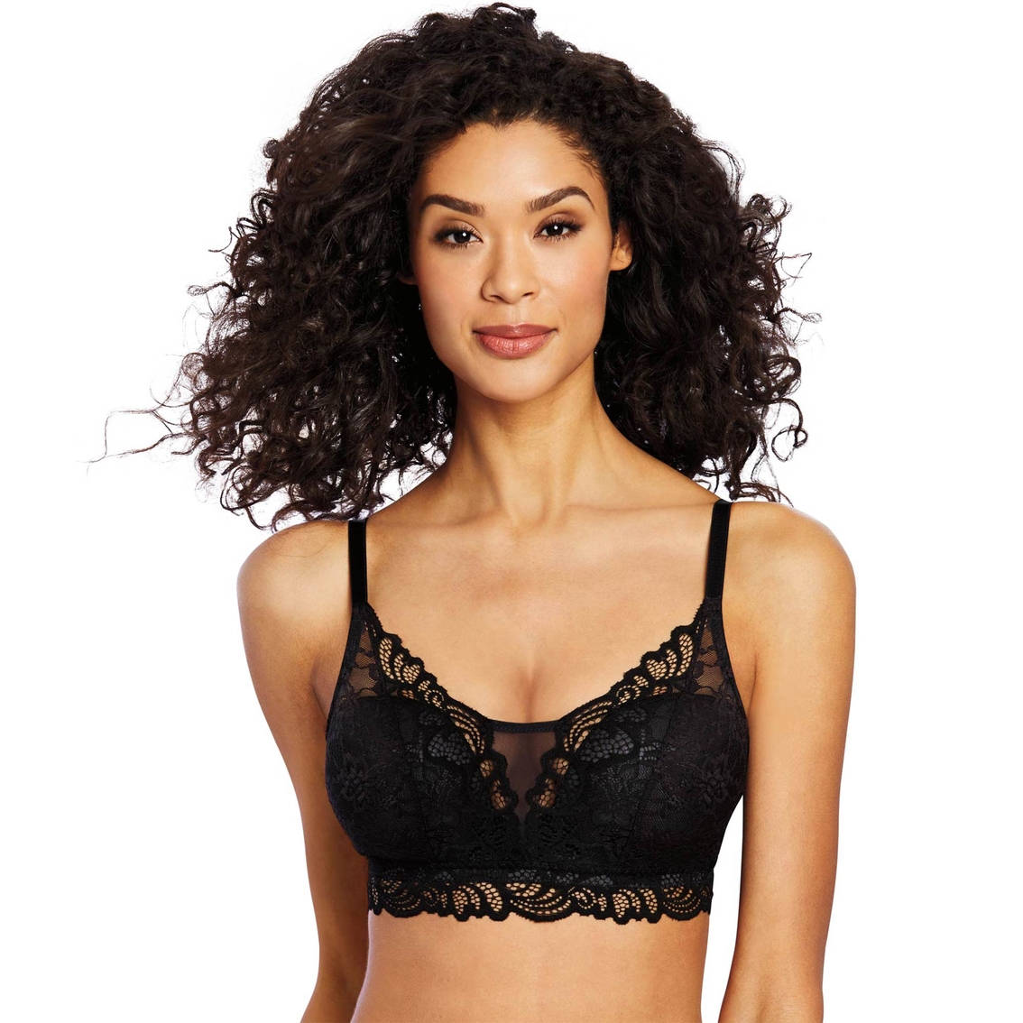 Bali Lace Desire All Over Lace Convertible Wirefree Bra, Bras, Clothing &  Accessories