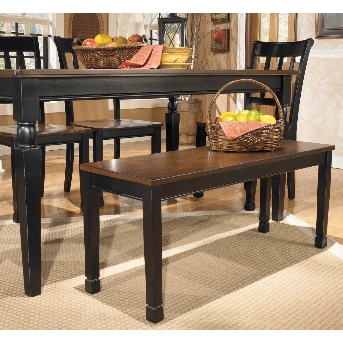 Signature Design by Ashley Owingsville Large Dining Room Bench - Image 2 of 3