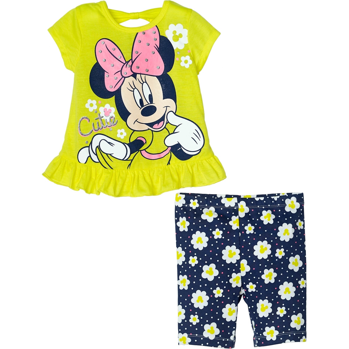 Disney Toddler Girls Minnie Mouse Bike Shorts Set