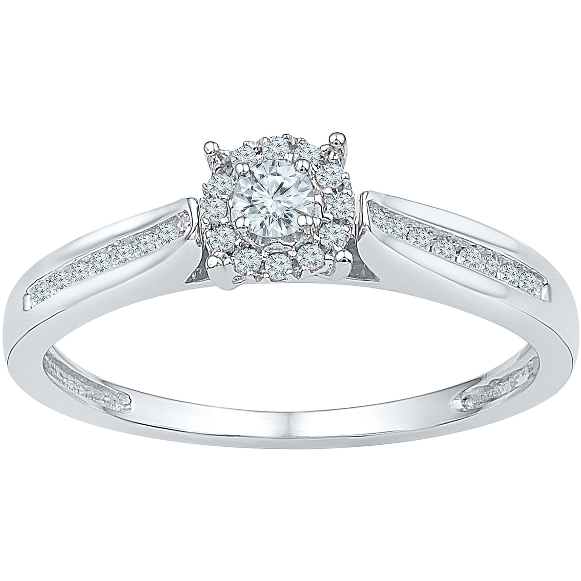 10k White Gold 1/6 Ctw Diamond Promise Ring | Promise Rings | Jewelry