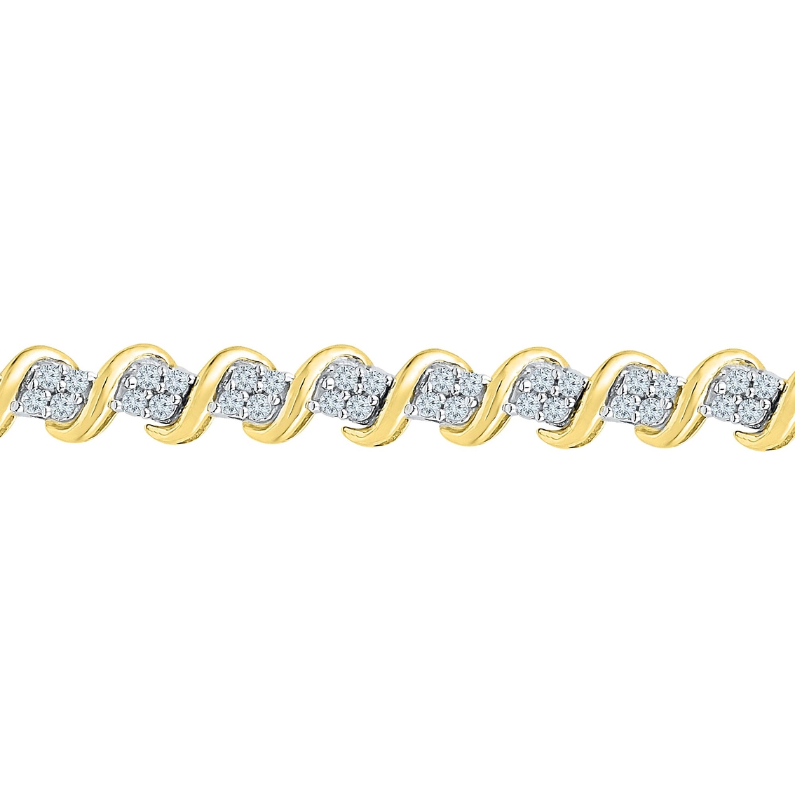 10K Yellow Gold 1 CTW Diamond Bracelet - Image 2 of 2
