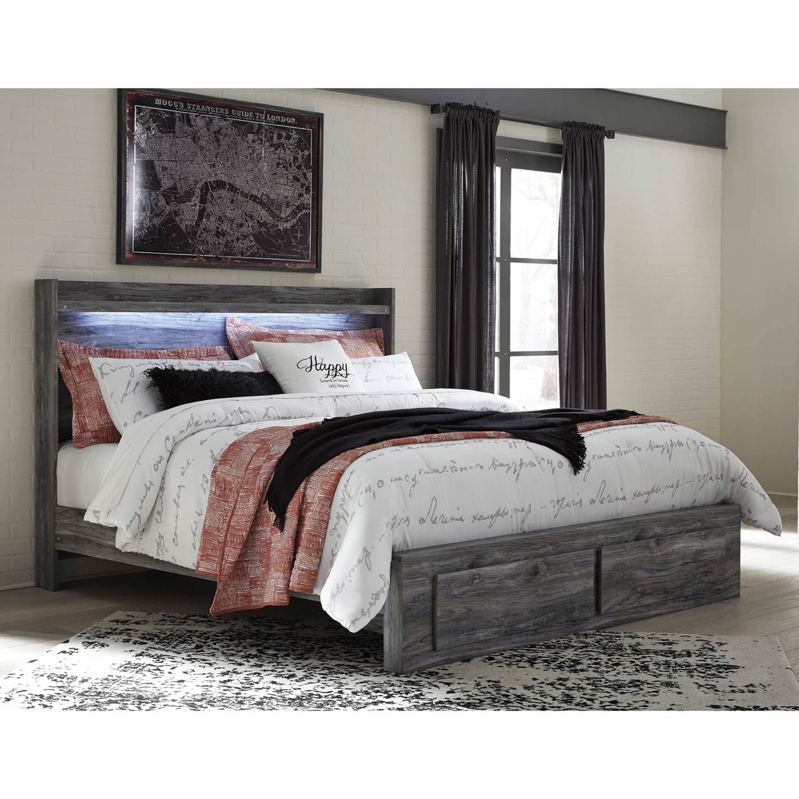 Signature Design by Ashley Baystorm 2 Drawer Storage Bed - Image 2 of 4