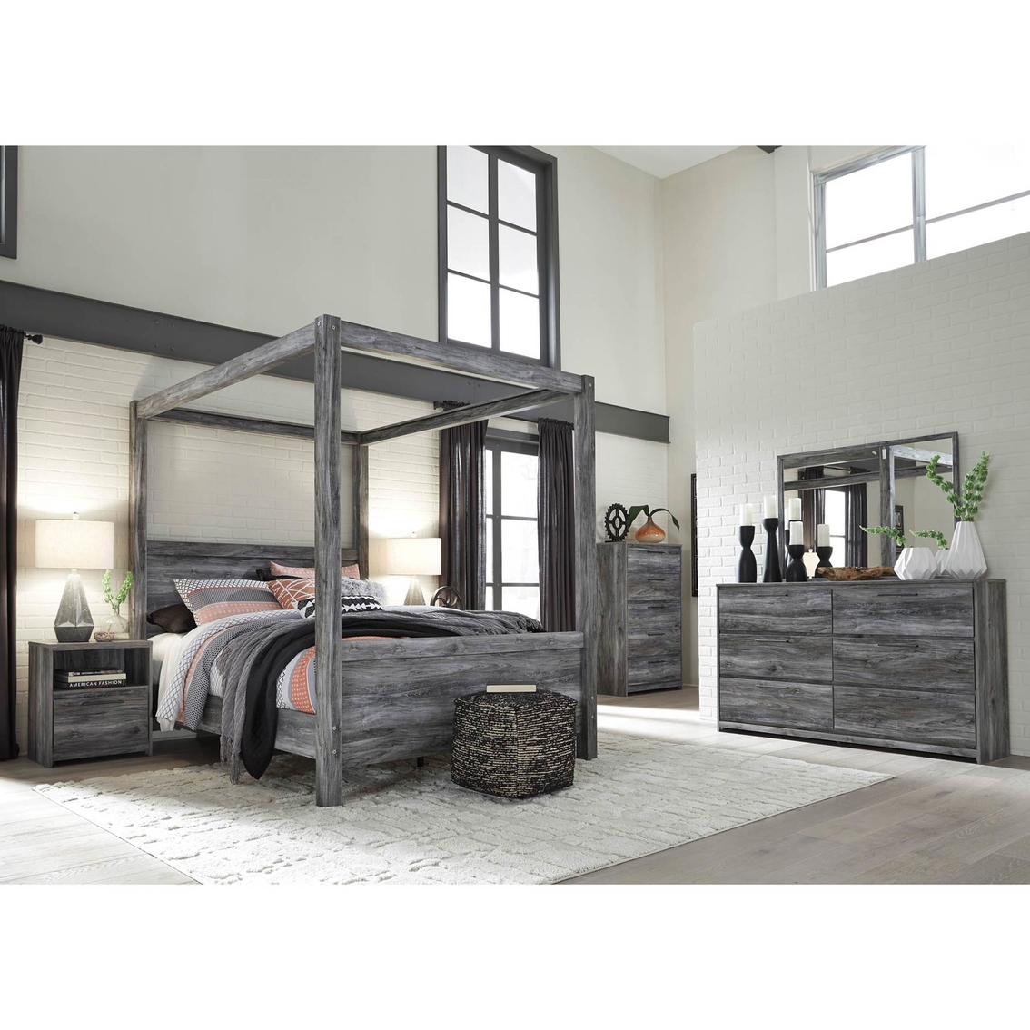 Signature Design by Ashley Baystorm Canopy Bed 5 pc. Set - Image 2 of 2