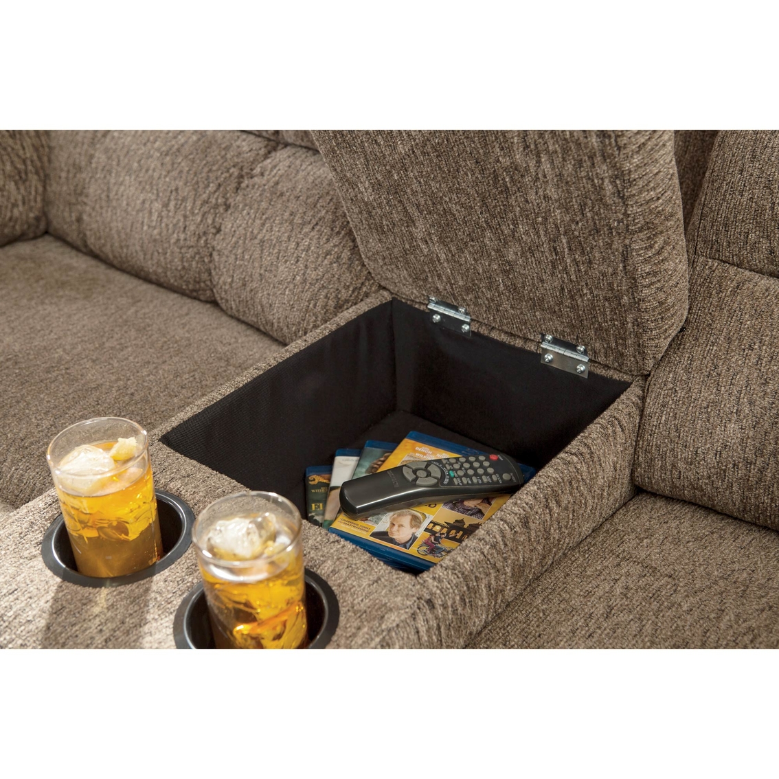 Ashley Workhorse Reclining Loveseat with Console - Image 3 of 3