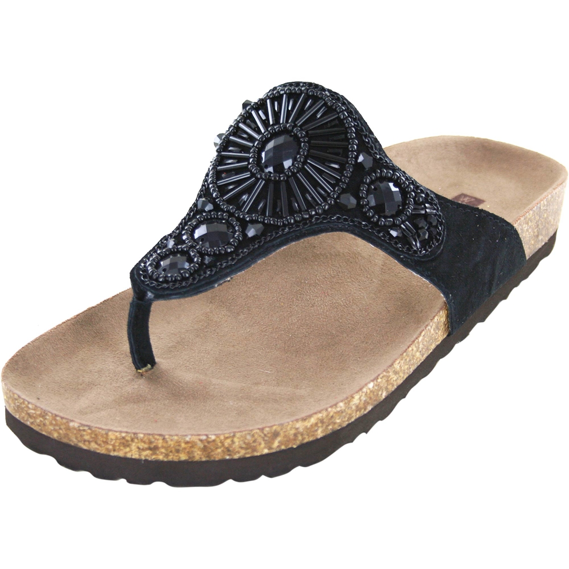 White Mountain Beaded Comfort Footbed Sandals | Sandals | Shoes | Shop ...
