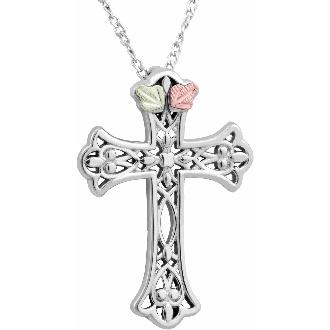 Black Hills Gold Sterling Silver Cross Pendant | Silver Necklaces ...