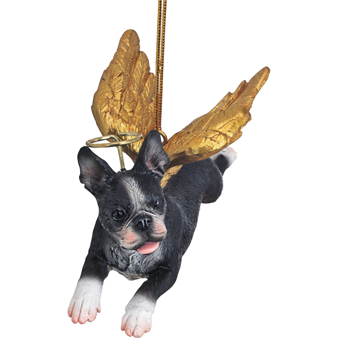 Design Toscano Honor the Pooch - Boston Terrier Holiday Dog Angel Ornament - Image 4 of 4