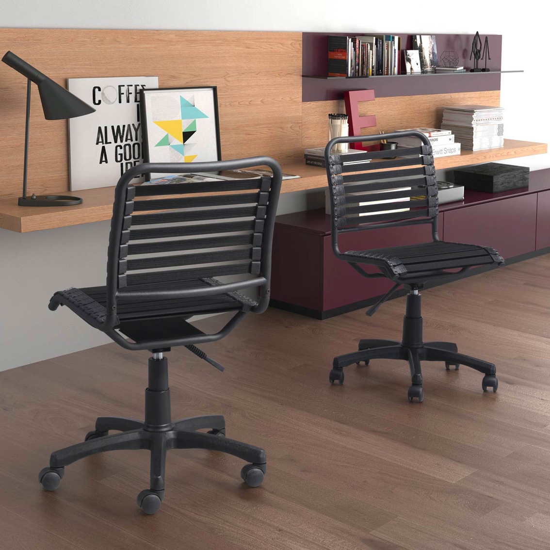 Zuo Modern Stretchie Office Chair Black - Image 4 of 4