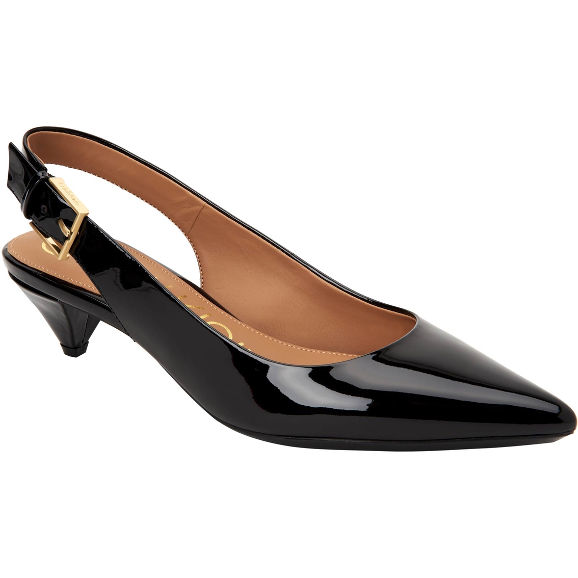 Calvin Klein Lara Patent Mini Heel | Pointed-toe Shoes | Shop The Exchange