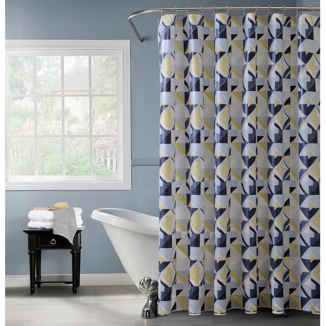 Bath Bliss Geometric Design Shower Curtain - Image 2 of 2