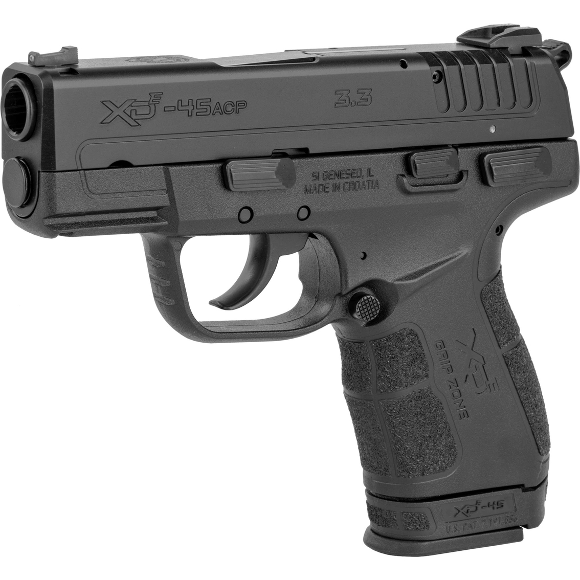 Springfield XDE 45 ACP 3.3 in. Barrel 7 Rds 2-Mags Pistol Black - Image 3 of 3