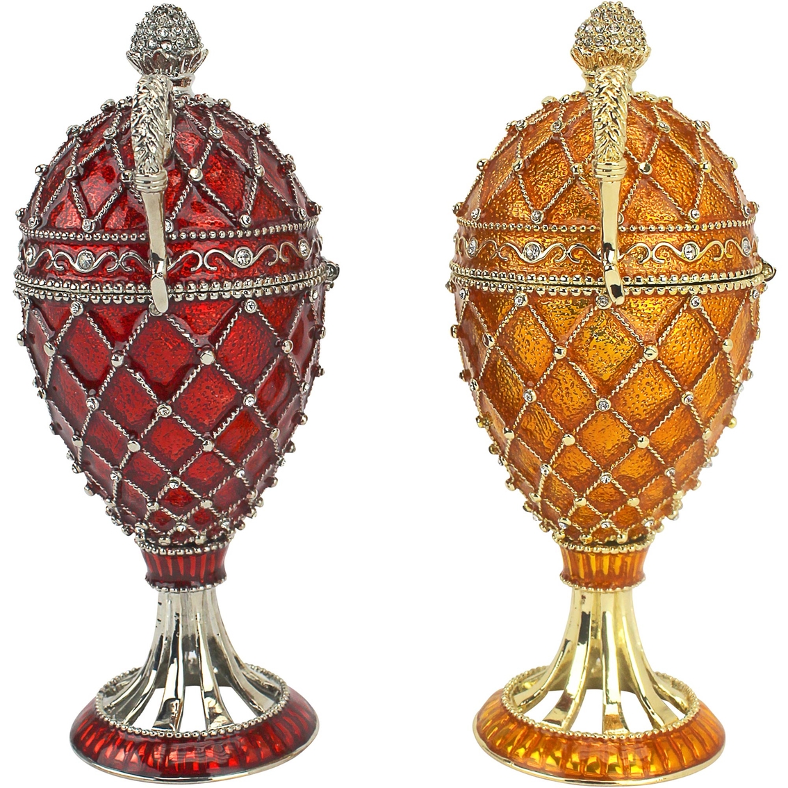 Design Toscano Grand Trophy Collection Romanov Style Enameled Egg Set - Image 2 of 3