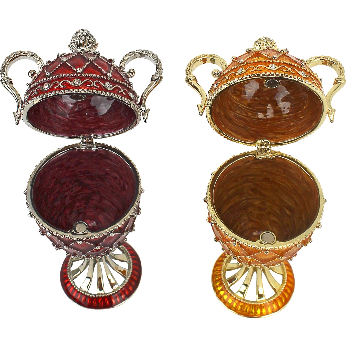 Design Toscano Grand Trophy Collection Romanov Style Enameled Egg Set - Image 3 of 3