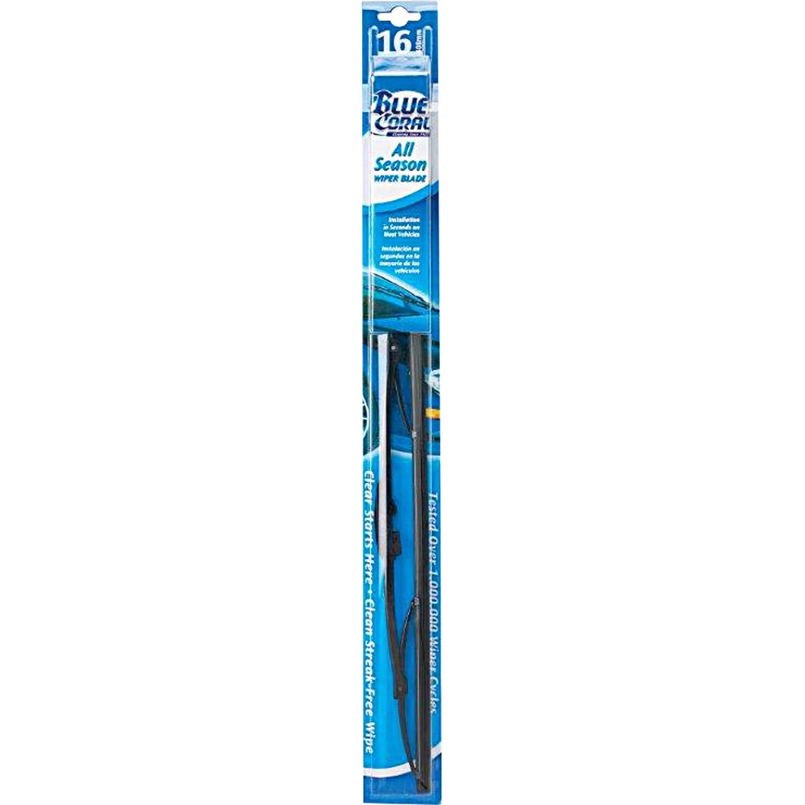 Blue Coral Wiper Blades Size Chart