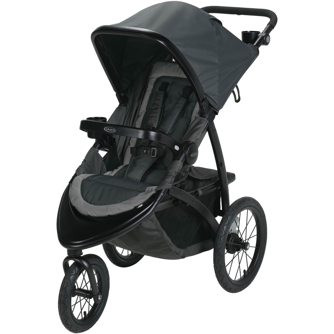 graco jogging stroller yellow and black