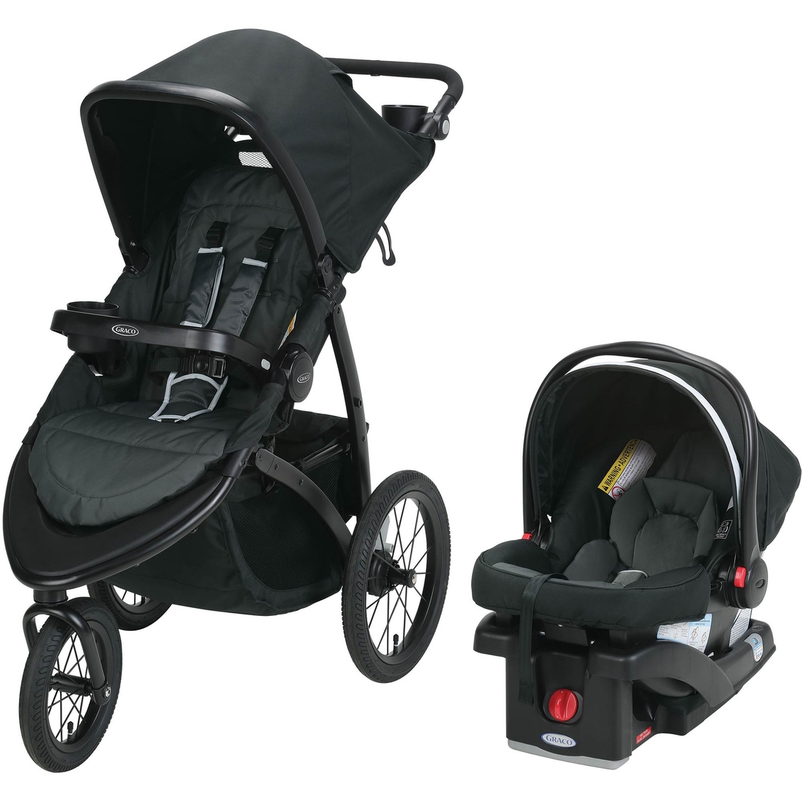 Graco Baby RoadMaster Jogger Travel System Jogging Stroller with Infant Car Seat 