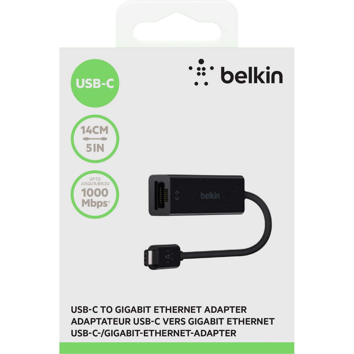 Adaptateur USB-C vers Ethernet Gigabit de Belkin - Apple (FR)