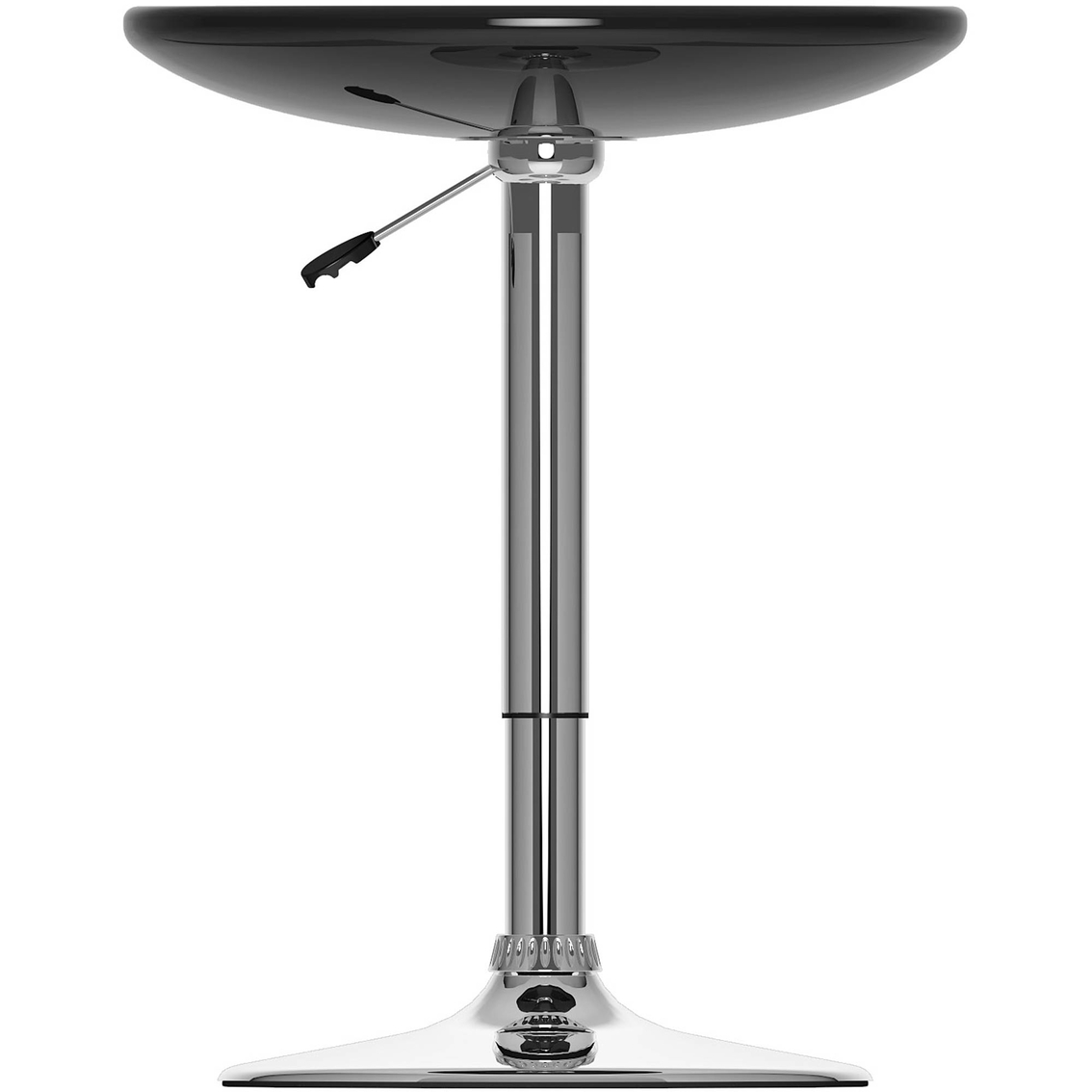 CorLiving DAW-700-T Adjustable Height Round Bar Table in Glossy Black - Image 2 of 4