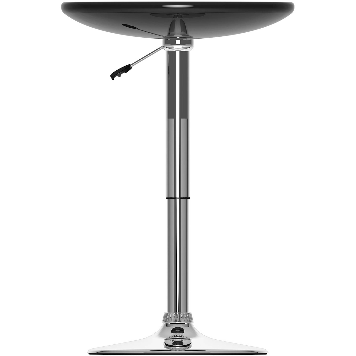 CorLiving DAW-700-T Adjustable Height Round Bar Table in Glossy Black - Image 3 of 4