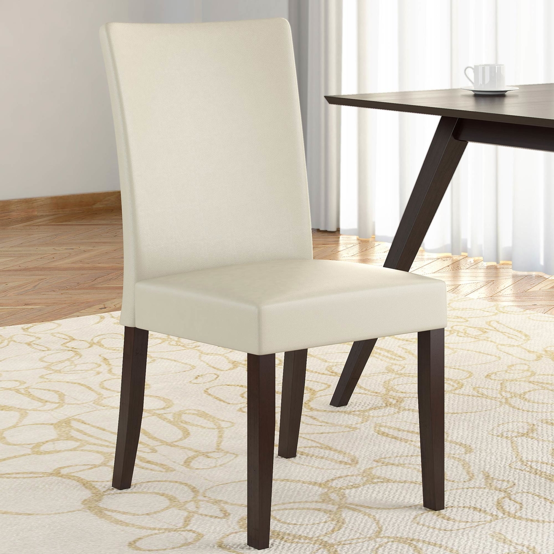 CorLiving DRC-885-C Atwood Leatherette Dining Chairs, Set of 2 - Image 4 of 4