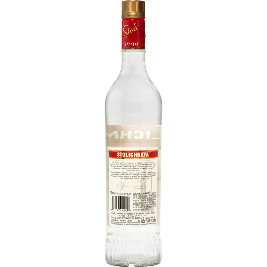 Stoli Vodka 750ml - Image 2 of 2