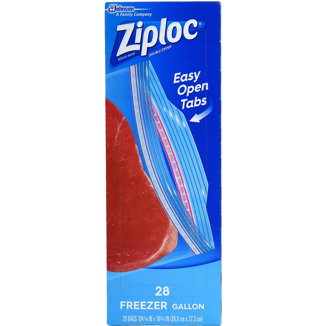 Ziploc Brand Holiday Freezer Gallon Bags, 28 Count 