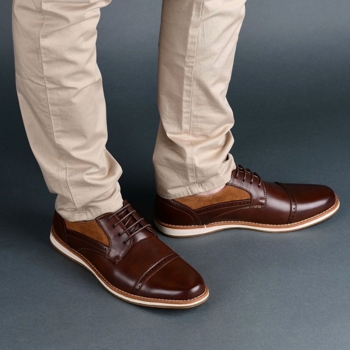 Vance Co. Griff Cap Toe Brogue Derby - Image 5 of 5