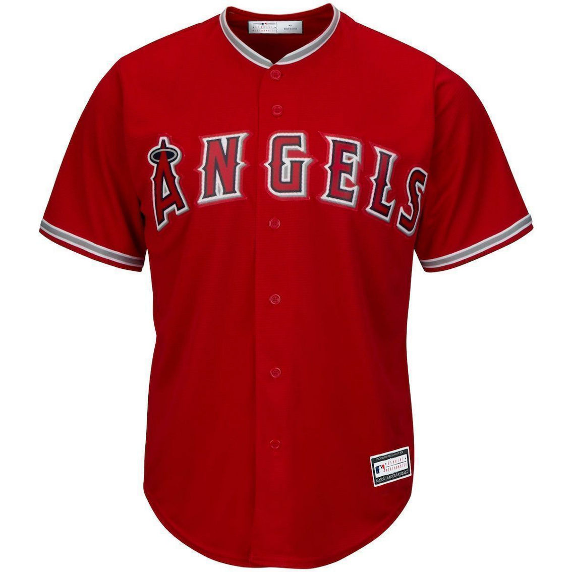 Profile Men's Mike Trout Red Los Angeles Angels Big & Tall Replica Player Jersey - Image 3 of 4