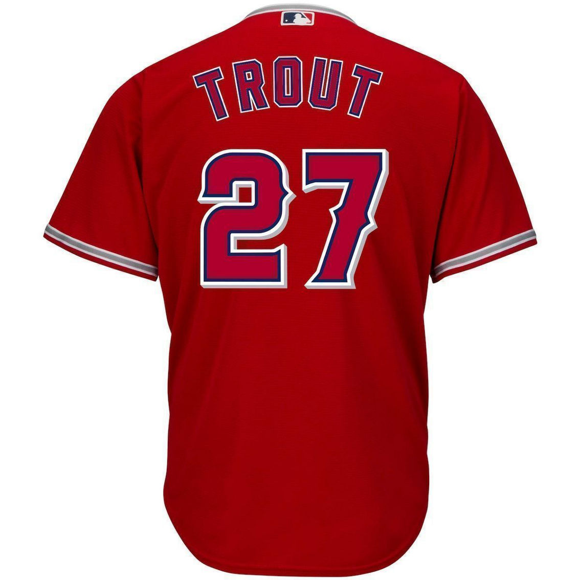Profile Men's Mike Trout Red Los Angeles Angels Big & Tall Replica Player Jersey - Image 4 of 4